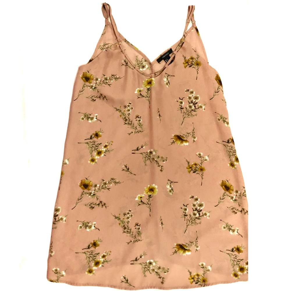 Pink Floral Shift Dress